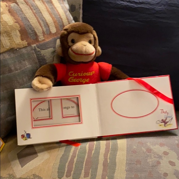 Curious George plush with boxed photo album set - Picture 3 of 6